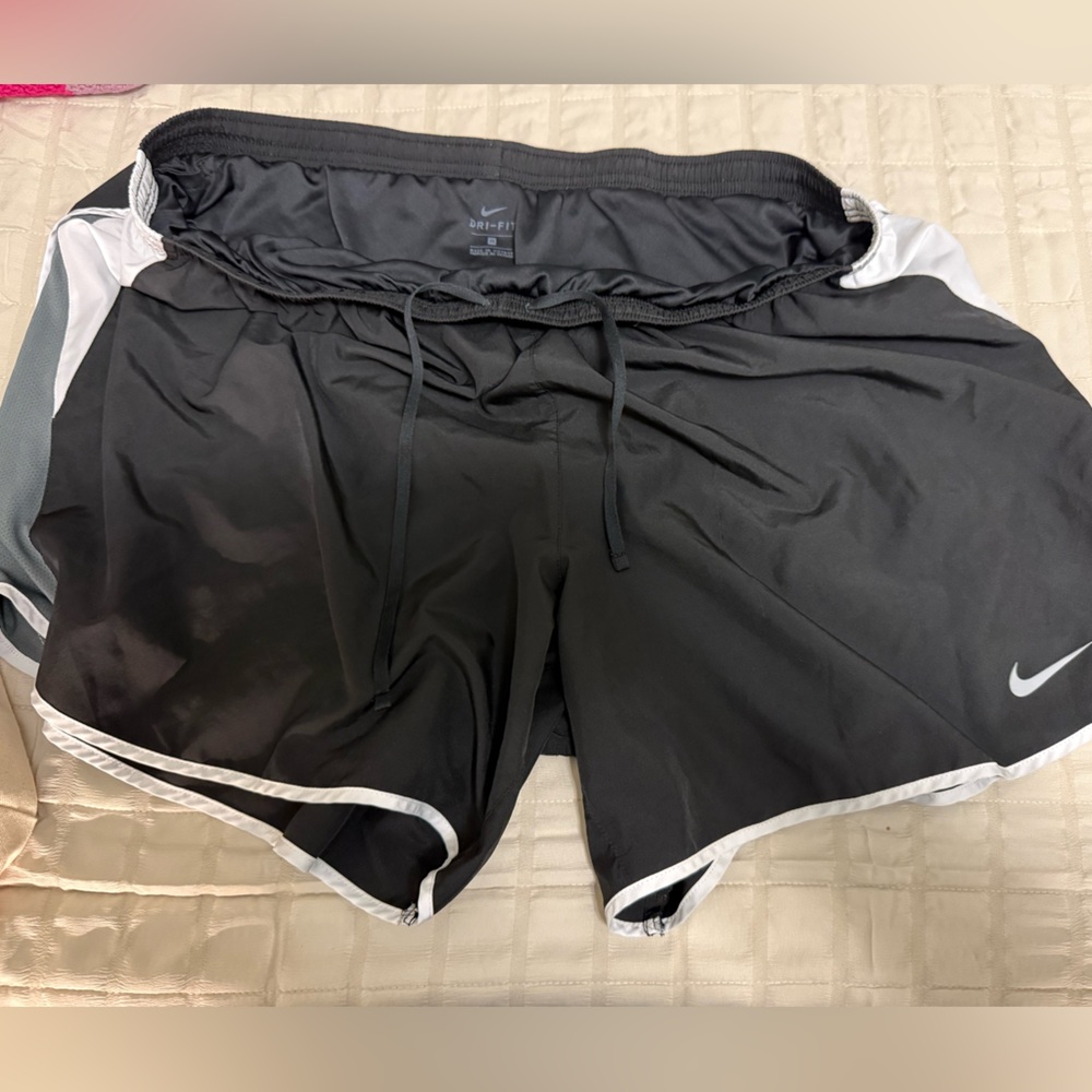 Nike Black Shorts with White Accents